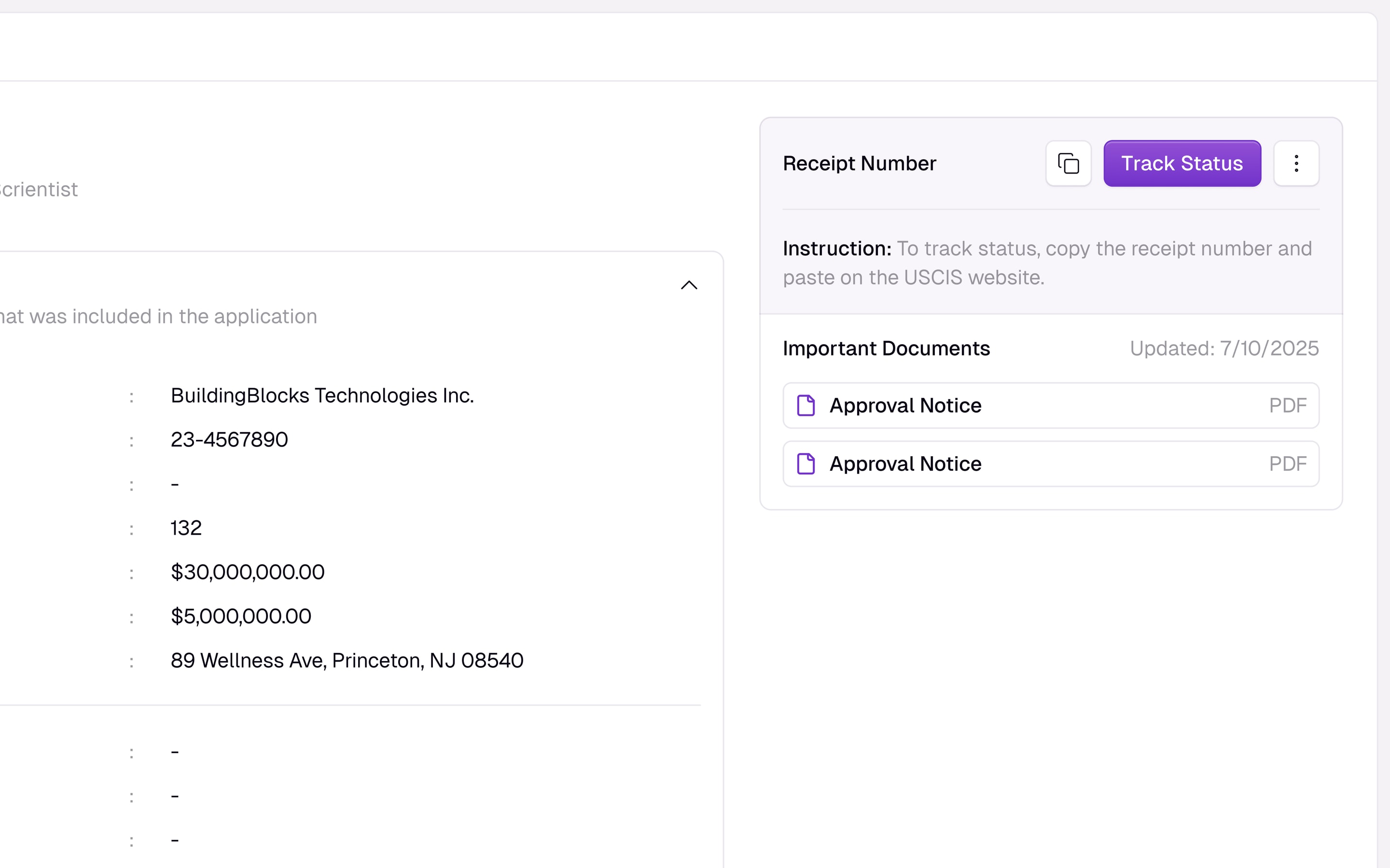 LegalOS product screenshot